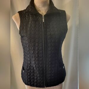 JANE ASHLEY | black Vest with Zipper, Women's Size M